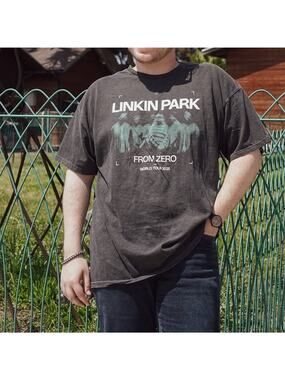 Linkin Park Men's XXL From Zero Blurry World Tour 2025 Black Graphic Tee G11-6